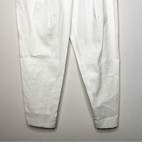 ALC Pleated Trouser Pants Linen Blend White Western Sz 2 - Picture 6 of 13